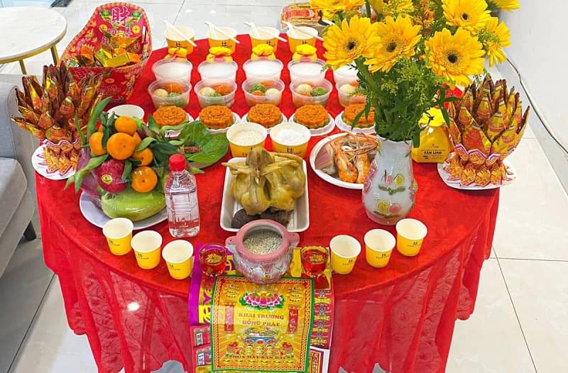 Ý nghĩa của mâm cúng khai trương cửa hàng