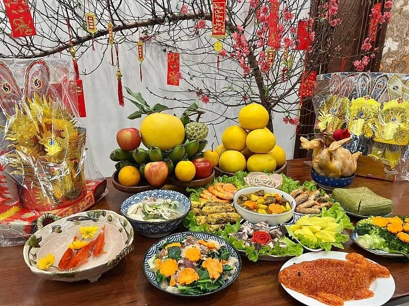 Mâm cúng ông Táo mẫu 2