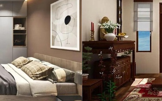 Nếu nhà đã xây và phòng ngủ nằm trên bàn thờ thì nên làm gì?