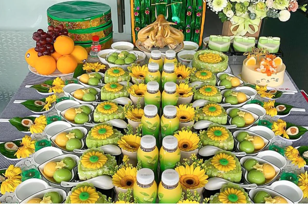 Cách bày chè trong mâm cúng đầy tháng