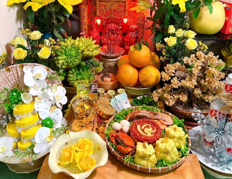 Mẫu mâm cúng thần tài