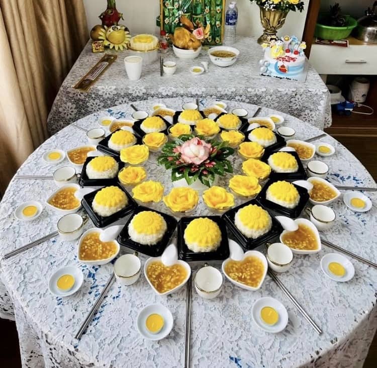 Mâm cúng thôi nôi bé trai (Mẫu 1)