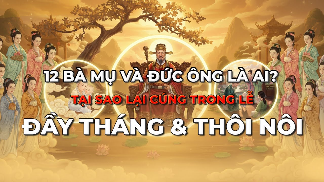 12 Bà Mụ và Đức Ông trong lễ đầy tháng là ai?